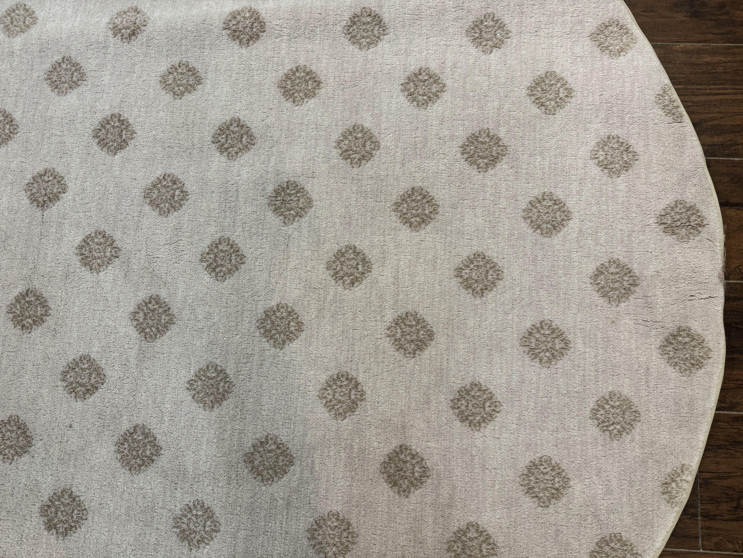 Round Power Loomed Rug 5x5, Contemporary Modern Round Carpet, 5ft Round