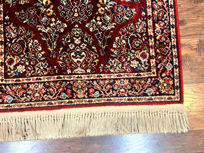 Karastan Rug 3x5 Red Sarouk 785 Vintage Wool Pile Carpet Original 700 Series
