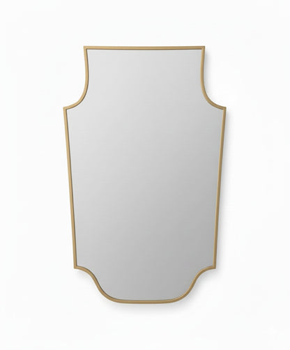 Grand Chateau crest mirror isolated on white background