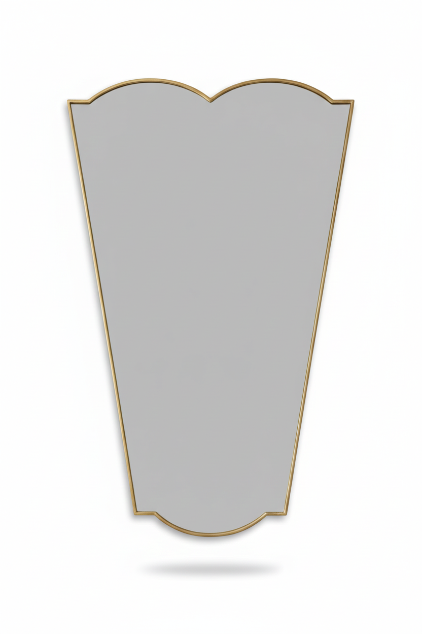 Unique tapered vanity mirror