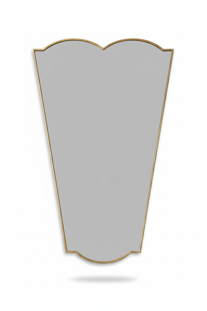 Unique tapered vanity mirror