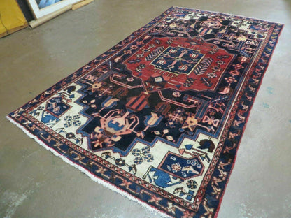 Antique Turkish Anatolian Wool Rug Handmade Vegetable Dye 47x82 Handwoven Classic Pattern