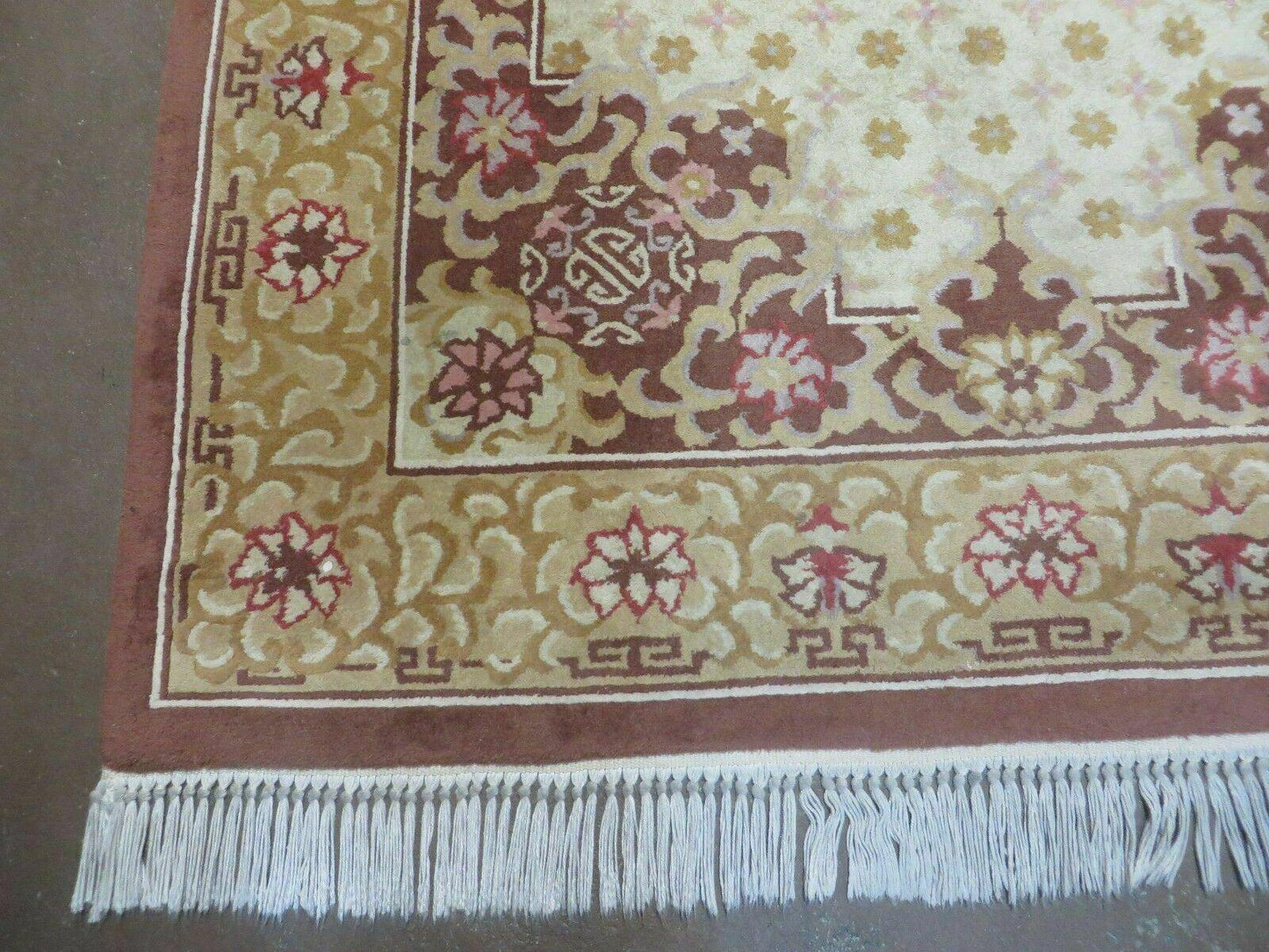 Vintage Chinese Wool Rug 4x6