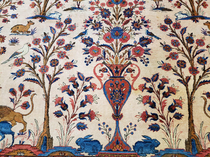 Antique Persian Kashan Tree of Life Rug 10x13