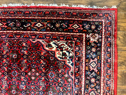 Persian Tribal Rug Hand Knotted Wool Palace Size 11x17 Red Hamadan Dargazin