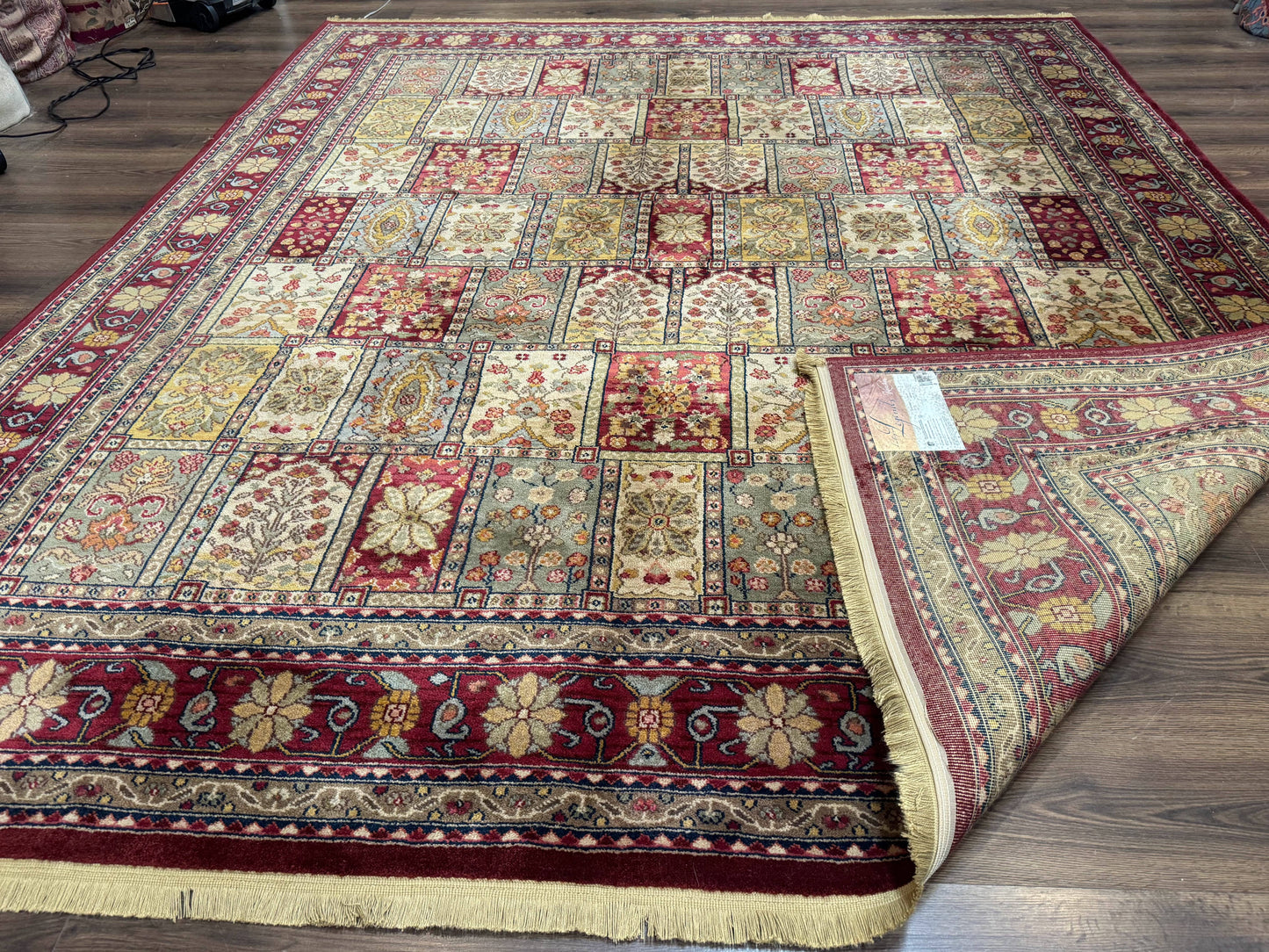 Karastan Bakhtiyari Rug Antique Legends Wool Carpet Multicolor Panel 8.8 x 10