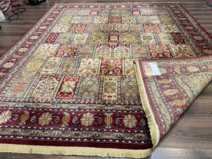 Karastan Bakhtiyari Rug Antique Legends Wool Carpet Multicolor Panel 8.8 x 10