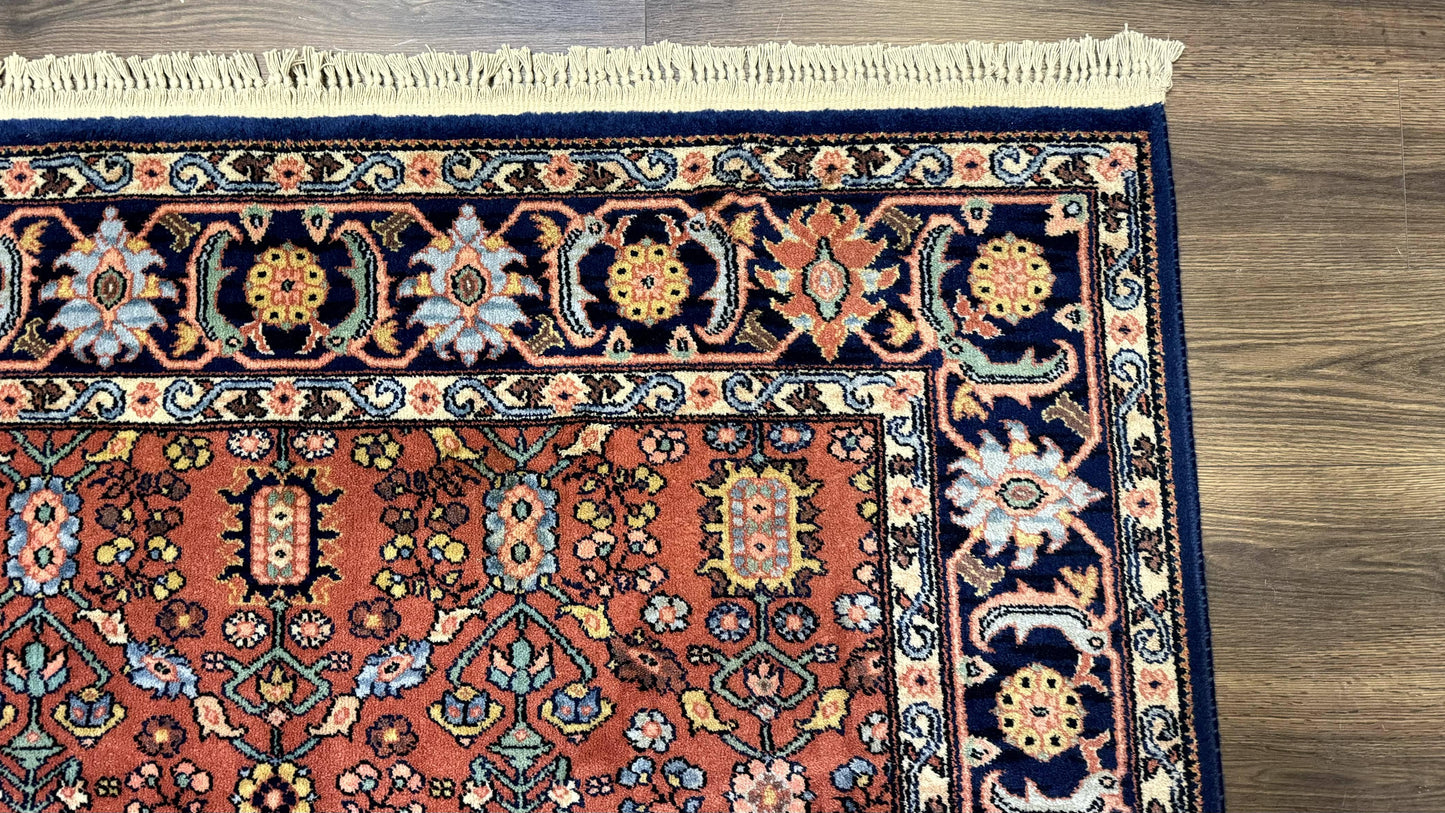 Karastan Serapi Rug Vintage Wool 6x9 Original 700 Series Red And Blue Rare