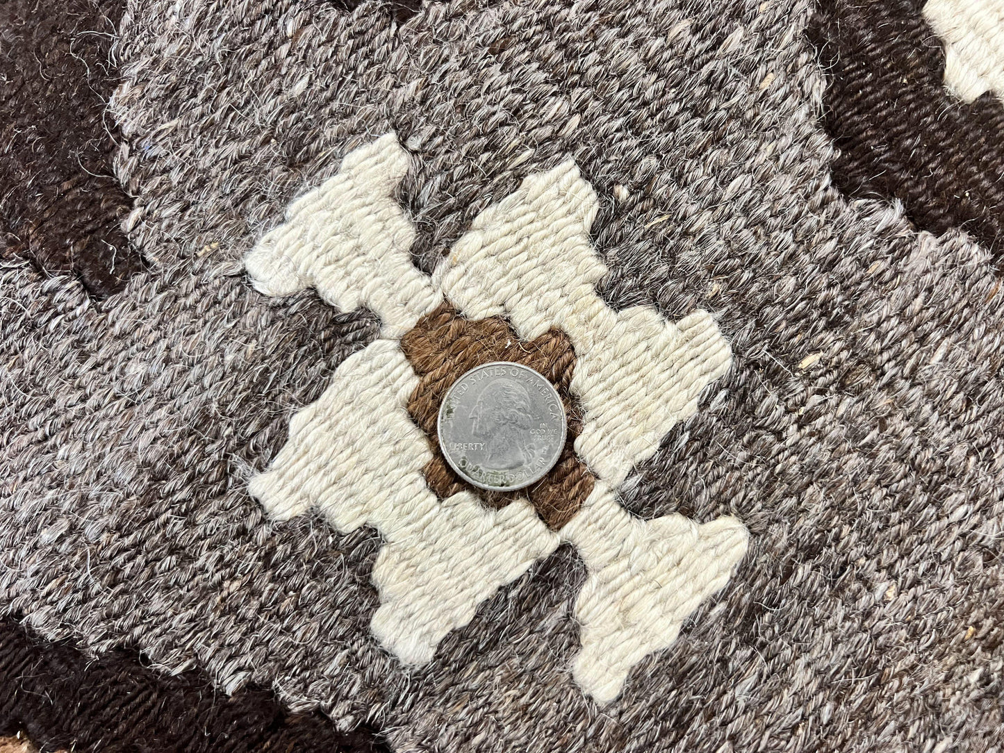 Antique Persian Fars Kilim Rug 8x11, Wool, Boho Tribal Persian Shiraz Flatweave Carpet, Semi Open Field, Geometric, Handmade, Vintage Semi Antique