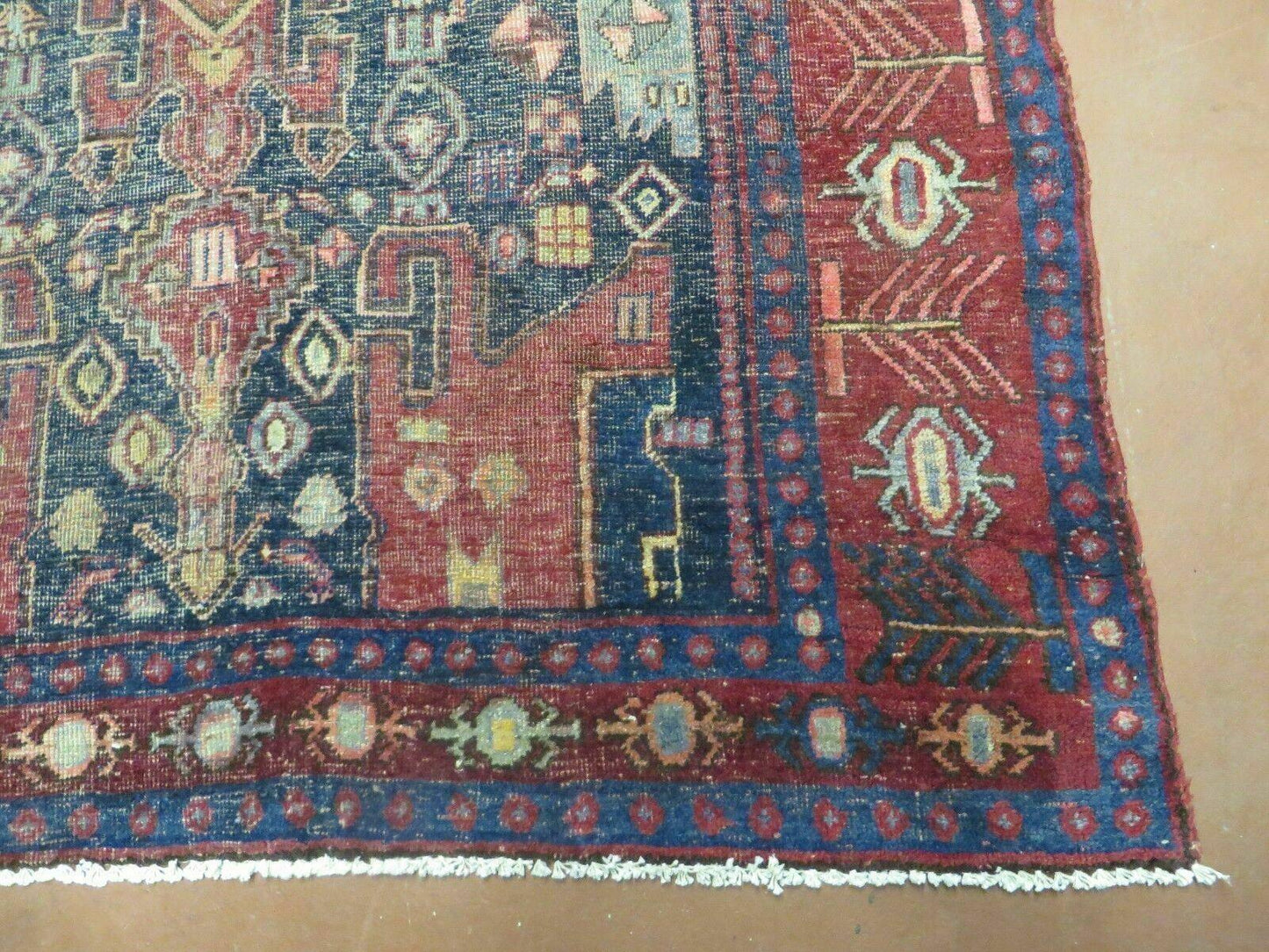 4' X 10' Antique Handmade Turkish Floral Tribal Oriental Wool Rug #627