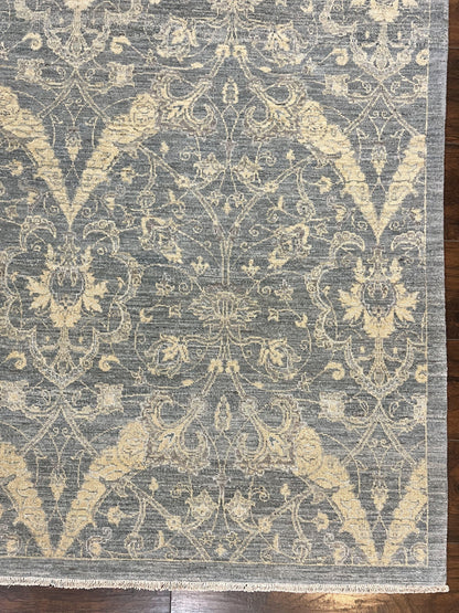 Handmade Pakistani Wool Rug 5x6.6 Floral Pattern Spanish Style Vintage Charm