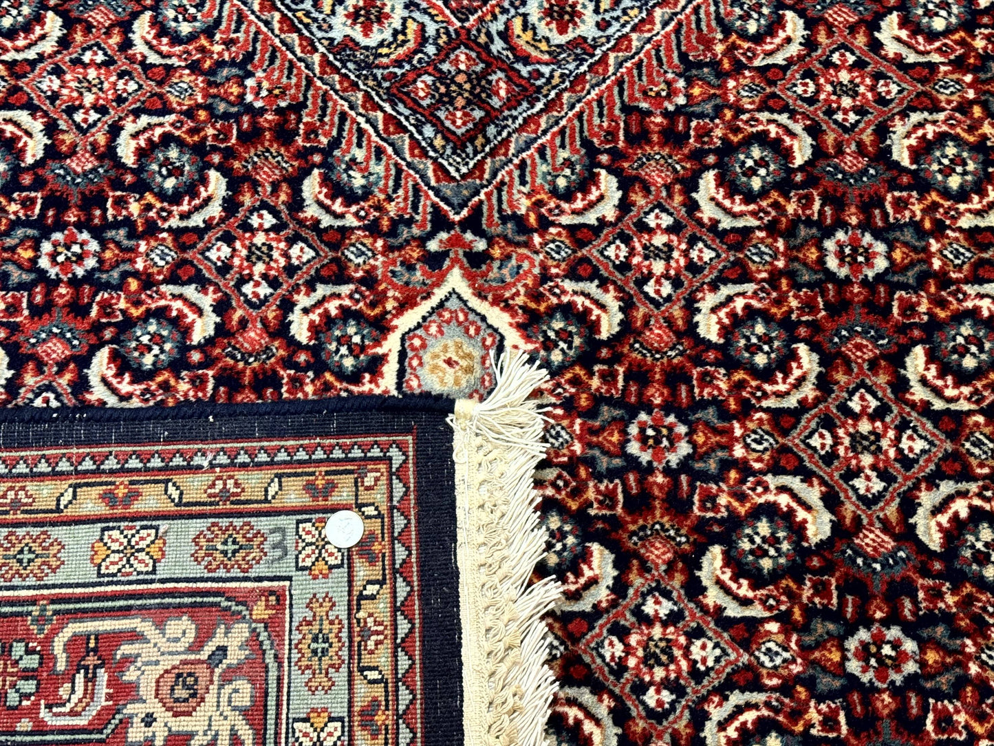 Indo Persian Bijar Rug 6x9 Hand Knotted Wool Carpet Vintage Style