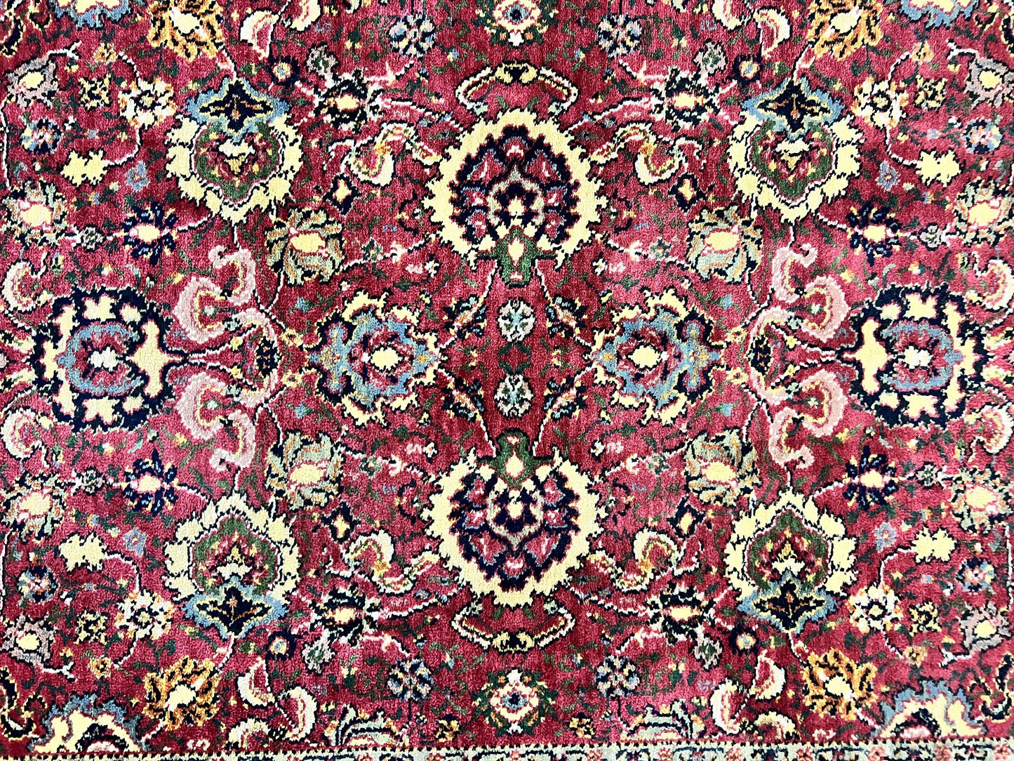 Karastan Rug 4x6, Williamsburg Herati #558, Wool Karastan Carpet, Vintage Karastan Persian Area Rug, Wool Pile