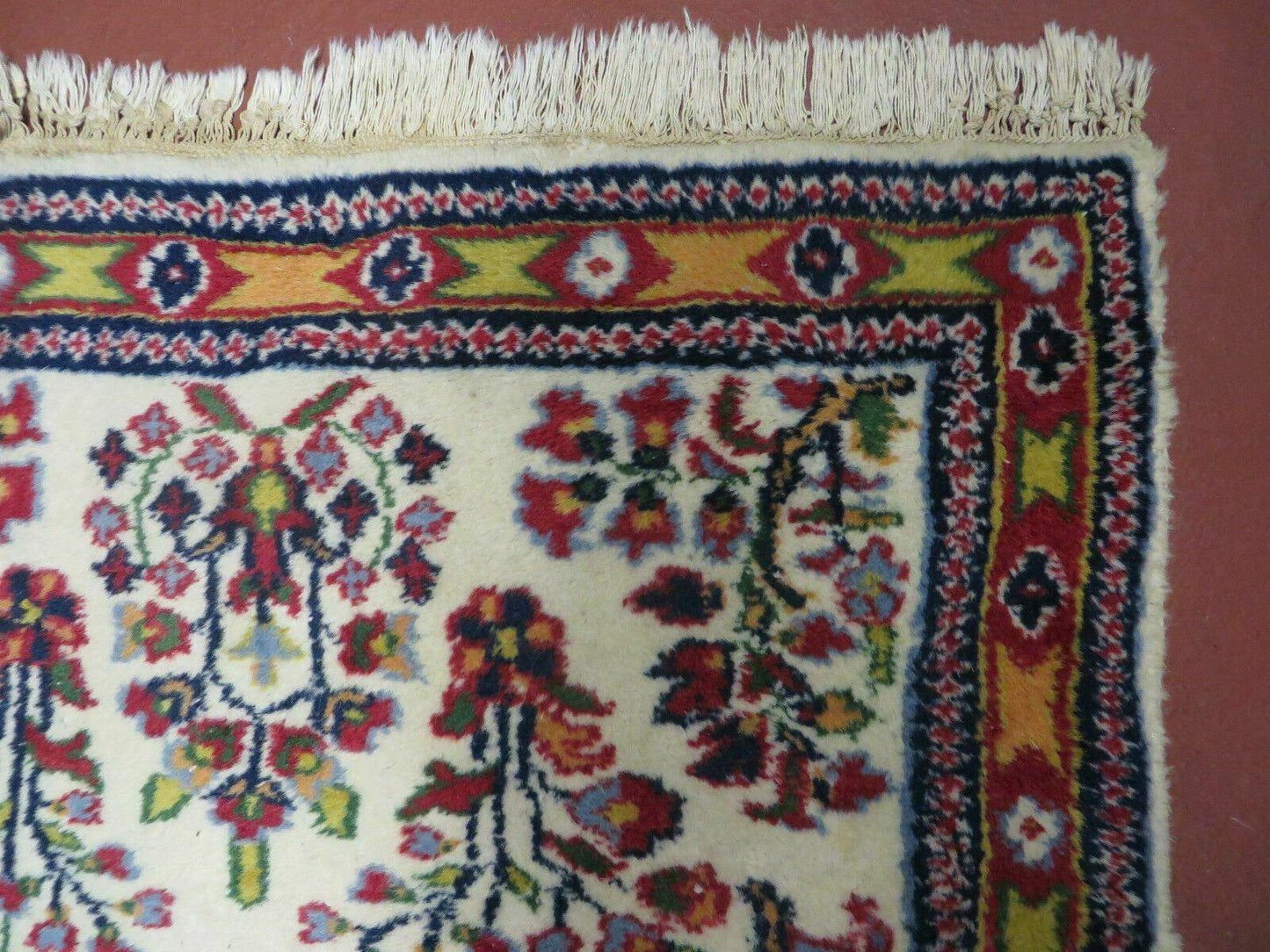 Handmade Persian Rug 2x3 Small Wool Hand Knotted Oriental Floral Medallion