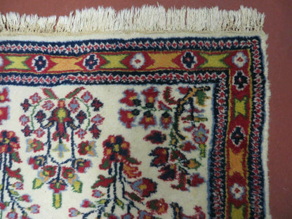 Handmade Persian Rug 2x3 Small Wool Hand Knotted Oriental Floral Medallion