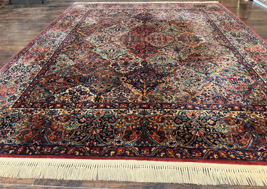 Karastan Kirman Wool Multicolor Panel Rug 717 Vintage Power Loomed Area Rug