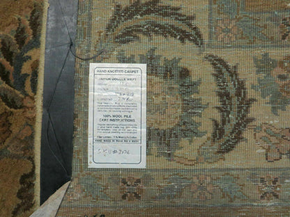 Jaipur Vintage Wool Rug Handcrafted Indian Floral