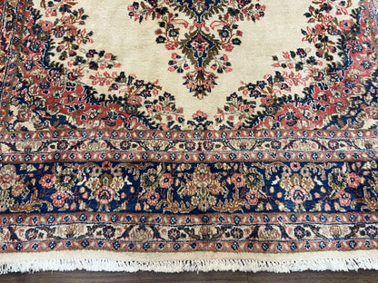 Persian Rug Hand Knotted Wool Hamadan 9x10 Antique Oriental Carpet