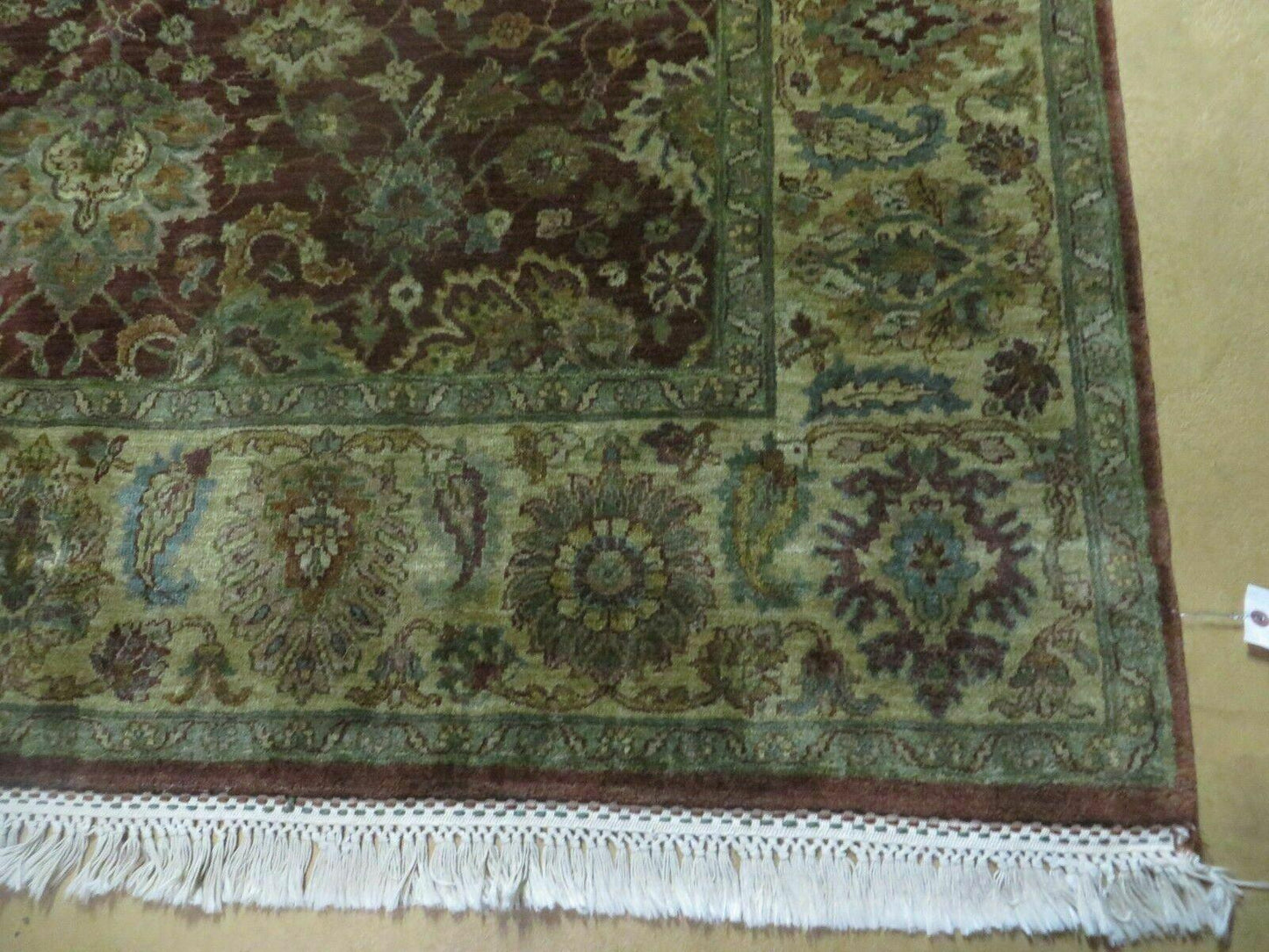 Handmade Wool Rug 6 By 9 Floral Oriental Tea Wash Red India Hand Knotted