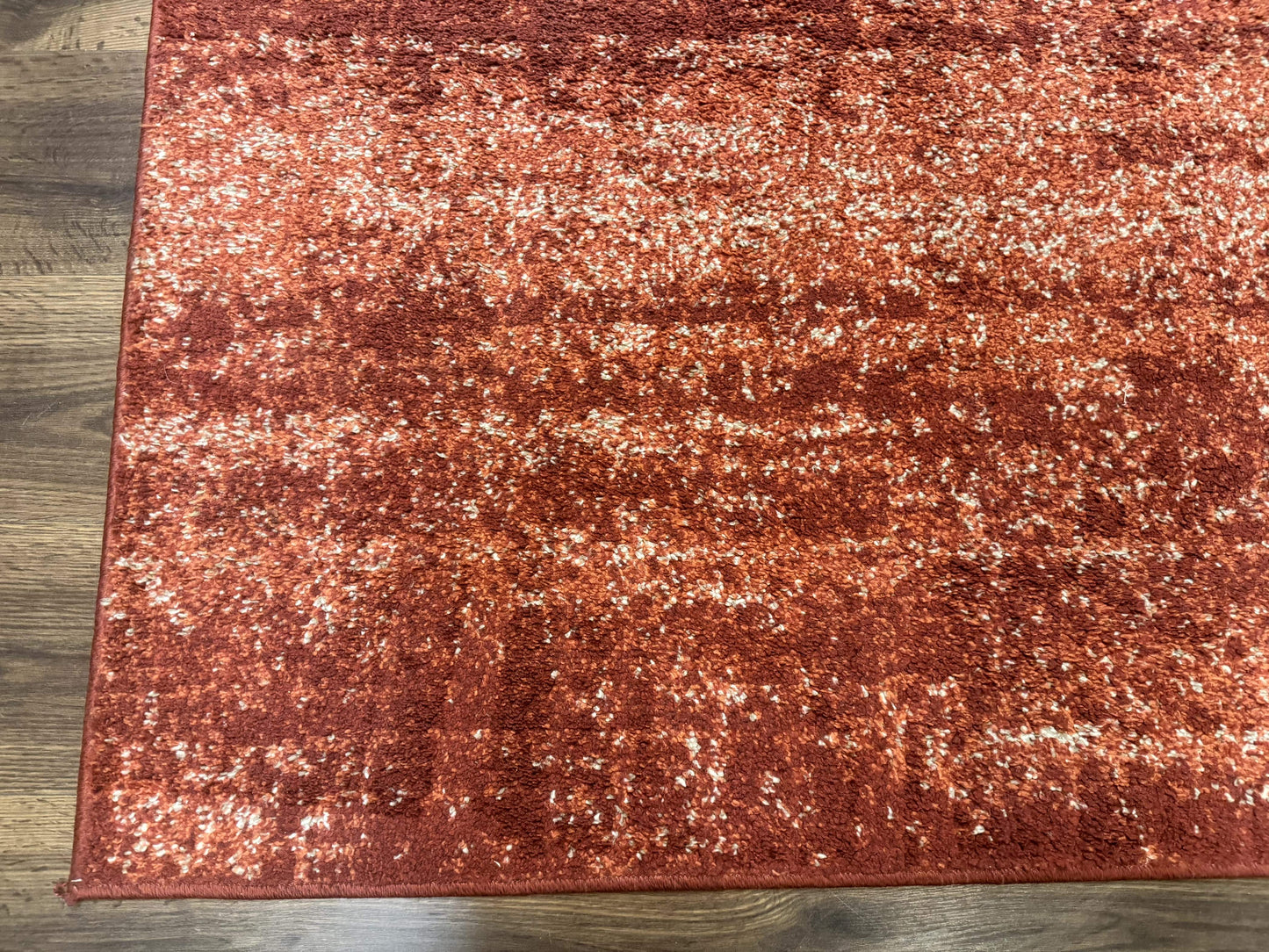 Terracotta Area Rug 4x6 Contemporary Loft Collection Power Loomed Polypropylene and Polyester