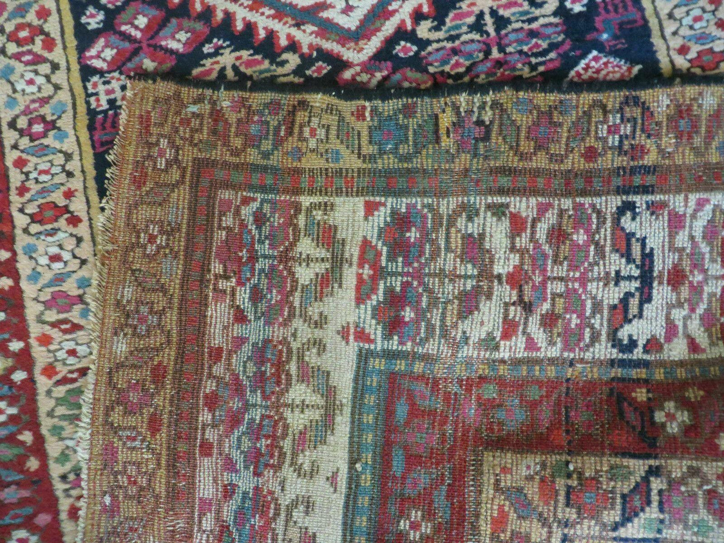 4' X11' Antique Handmade Turkish Anatolian Wool Corridor Kalegy Runner Rug