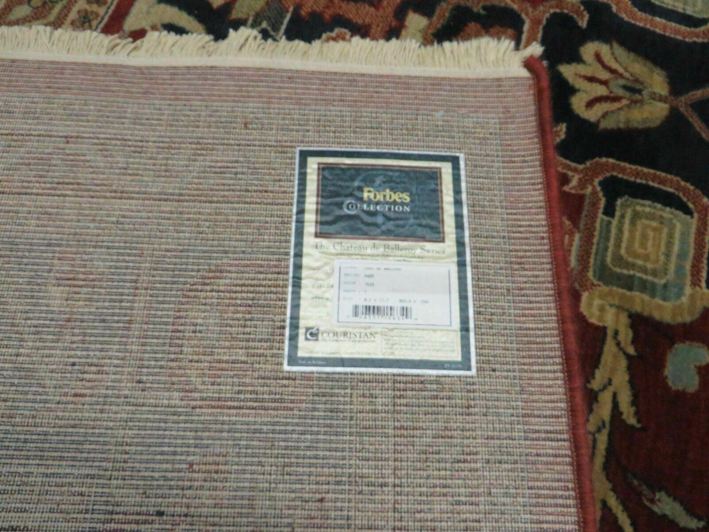 Couristan European Wool Rug Belgium 8 By 11 Foot 7 Inch Vintage Power Loomed Forbes Collection