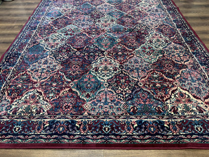 Multicolor Panel Kirman Rug 8x11