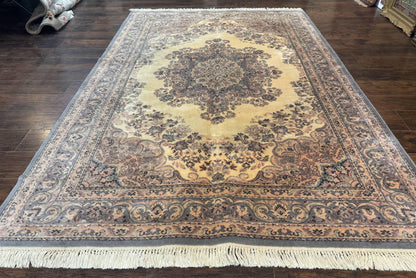 Belgium Power Loomed Wool Rug 6.9 X 9.6 Vintage Oriental Carpet