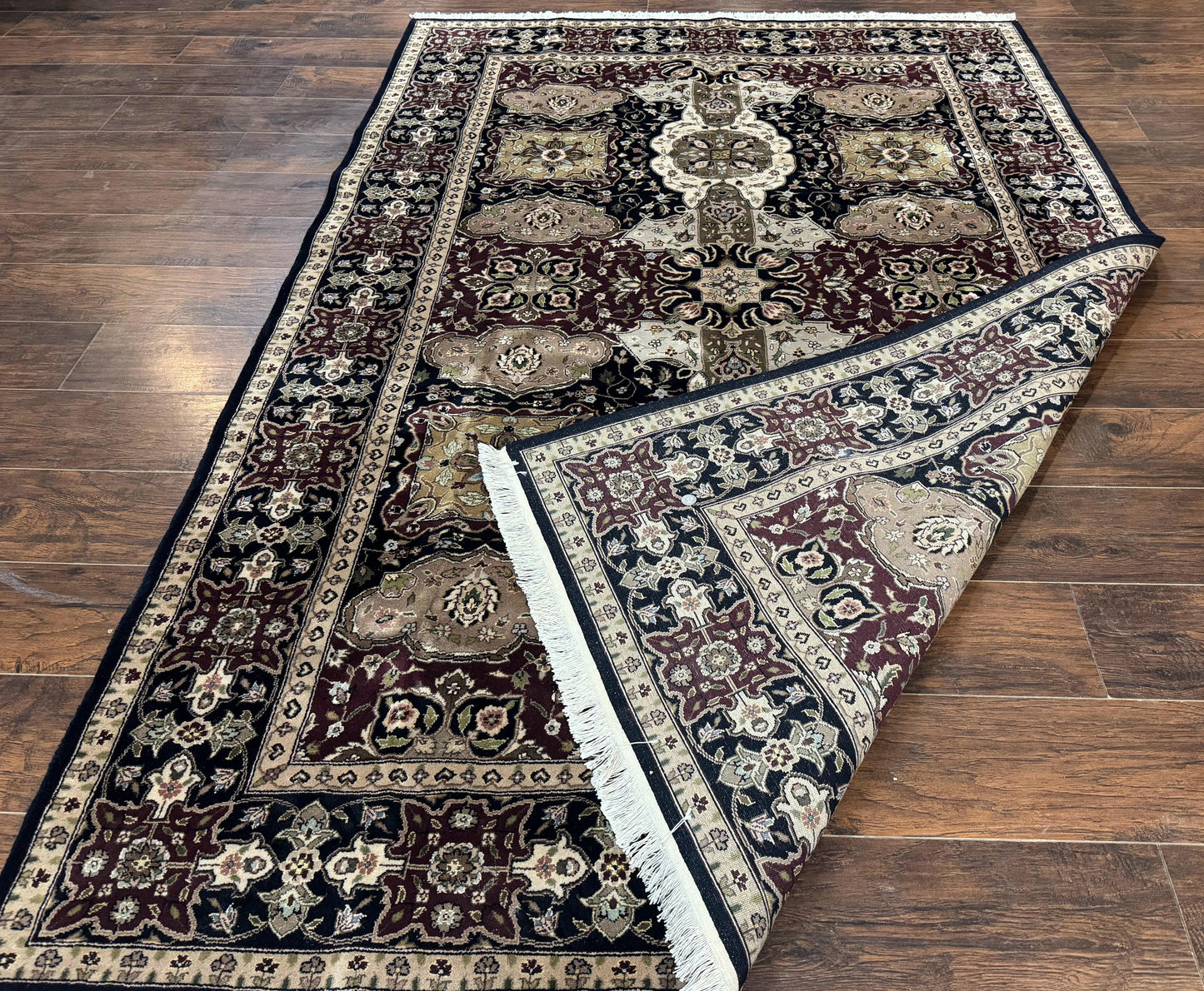 Pak Persian Rug 6x9 Hand Knotted Wool Silk Highlights Vintage Traditional Area Rug