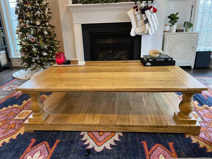 Balustrade Coffee Table Handcrafted Solid Wood