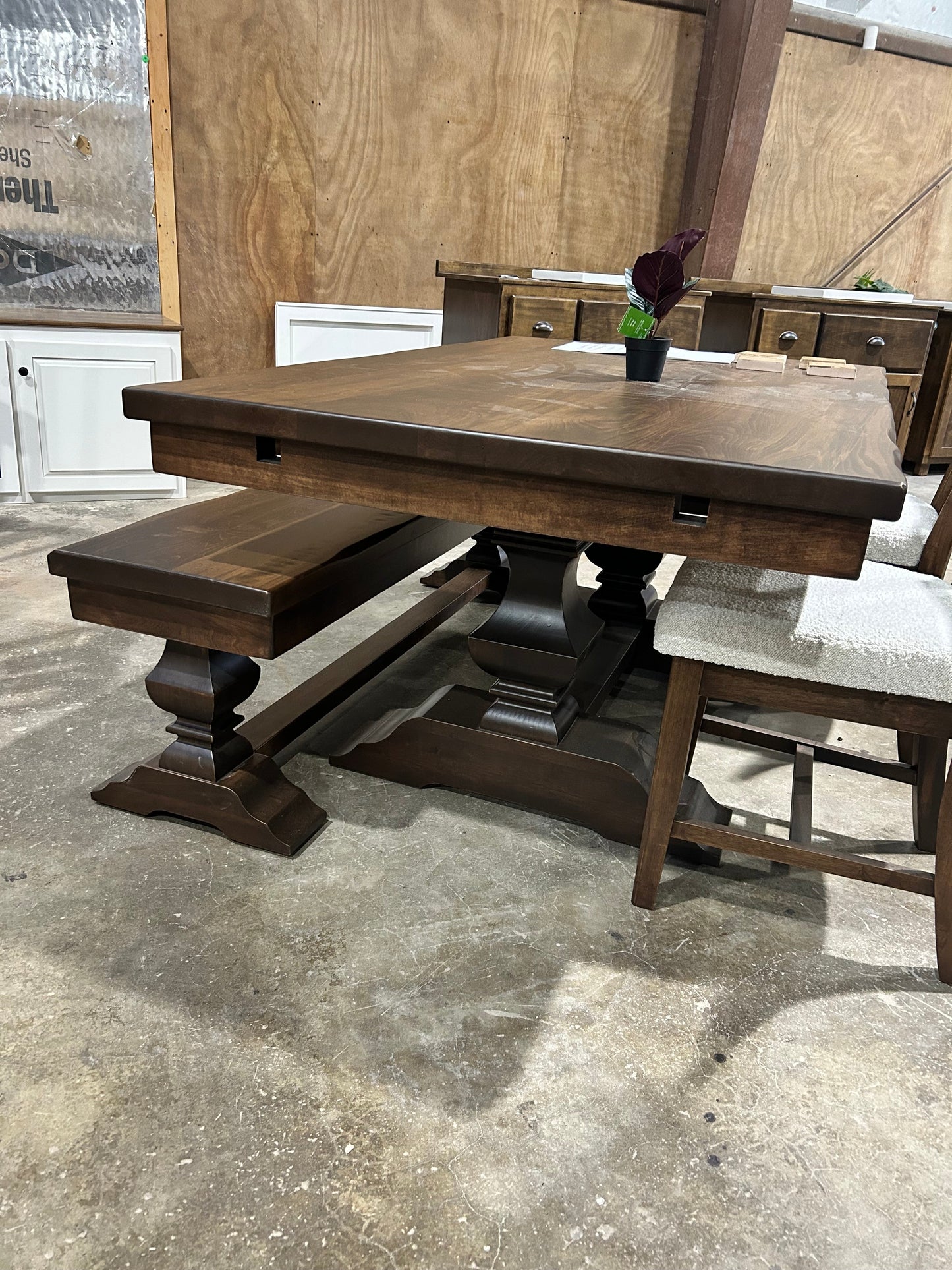 Herringbone Bench For Matching Herringbone Table Set At 18 Inch Standard Height