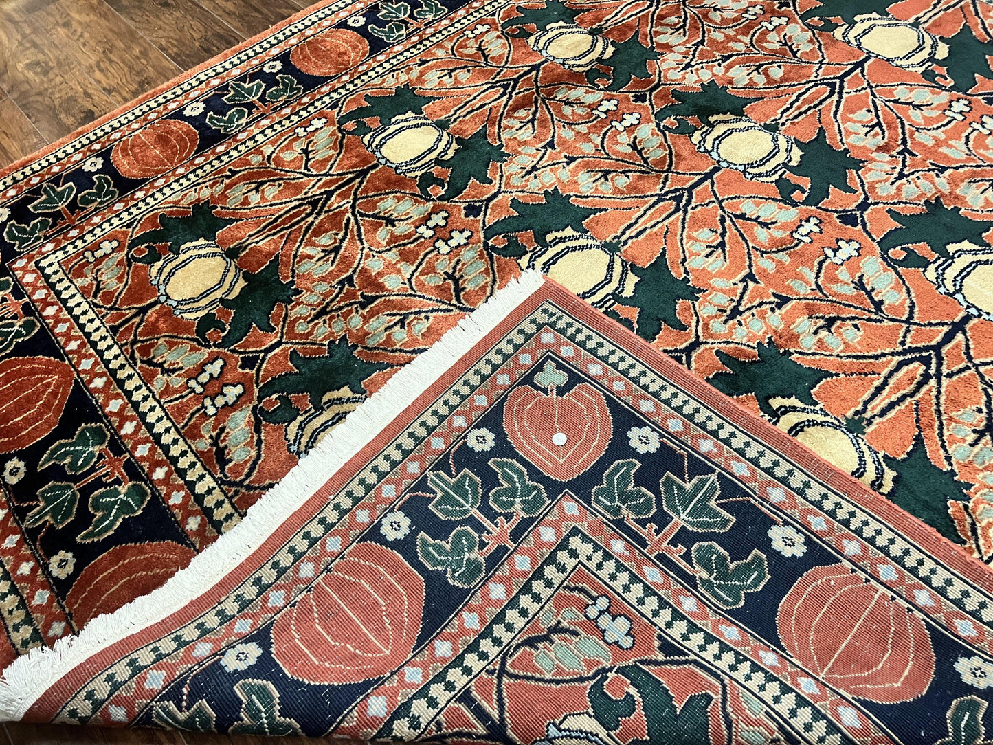 Bidjar Rug 8x10 Handmade Vintage Wool Indo Persian Red Black Carpet