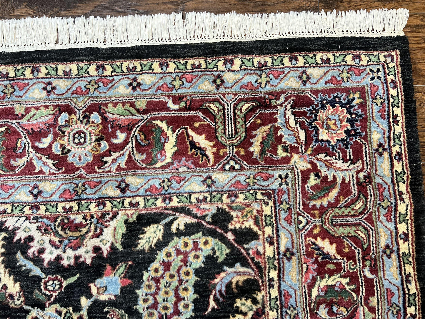 Indo Persian Rug 8x10 Hand Knotted Wool Floral Vintage Area Rug Nourison