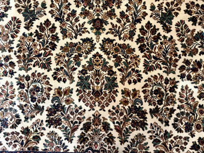 Karastan Rug Ivory Sarouk Wool Area Rug 8.8 X 10.6 Vintage Discontinued 700 Series
