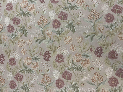 Aubusson Rug 9x12 Wool Handmade Floral Roses Pink Beige Mauve European French Design