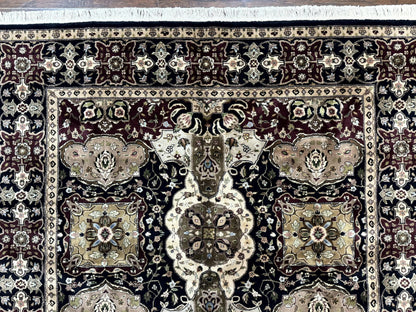 Pak Persian Rug 6x9 Hand Knotted Wool Silk Highlights Vintage Traditional Area Rug