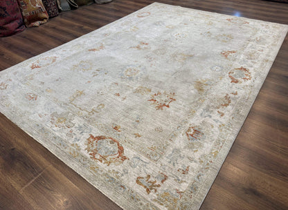 Modern Turkish Oushak Rug 7x9, Netural Colors