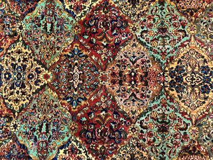 Karastan Kirman Multicolor Wool Rug 8.8 x 10.6 Ft Original 700 Series