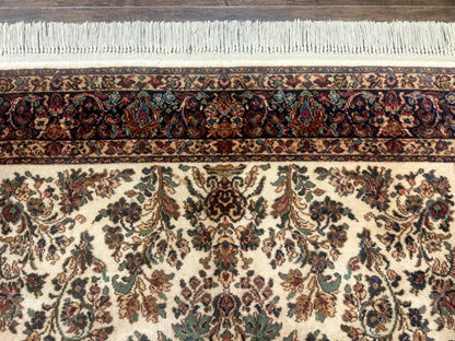 Karastan Rug 5.9 x 9, Ivory Sarouk #760, Wool Pile, Original 700 Series, Vintage