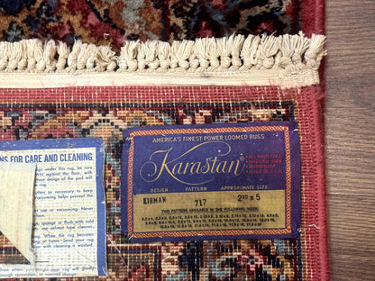 Karastan Kirman Multicolor Panel Rug 3x5 Wool Original 700 Series