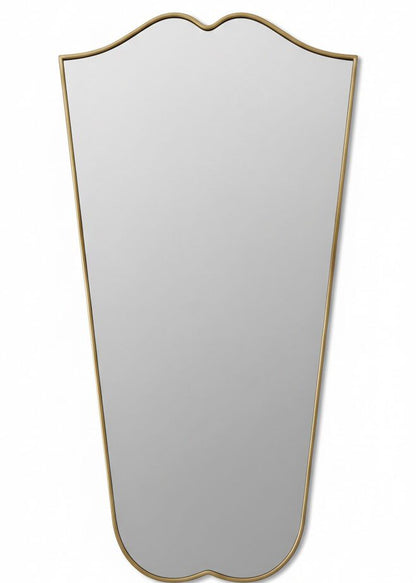 Gentle Wave Crest mirror isolated showing soft curved crest design