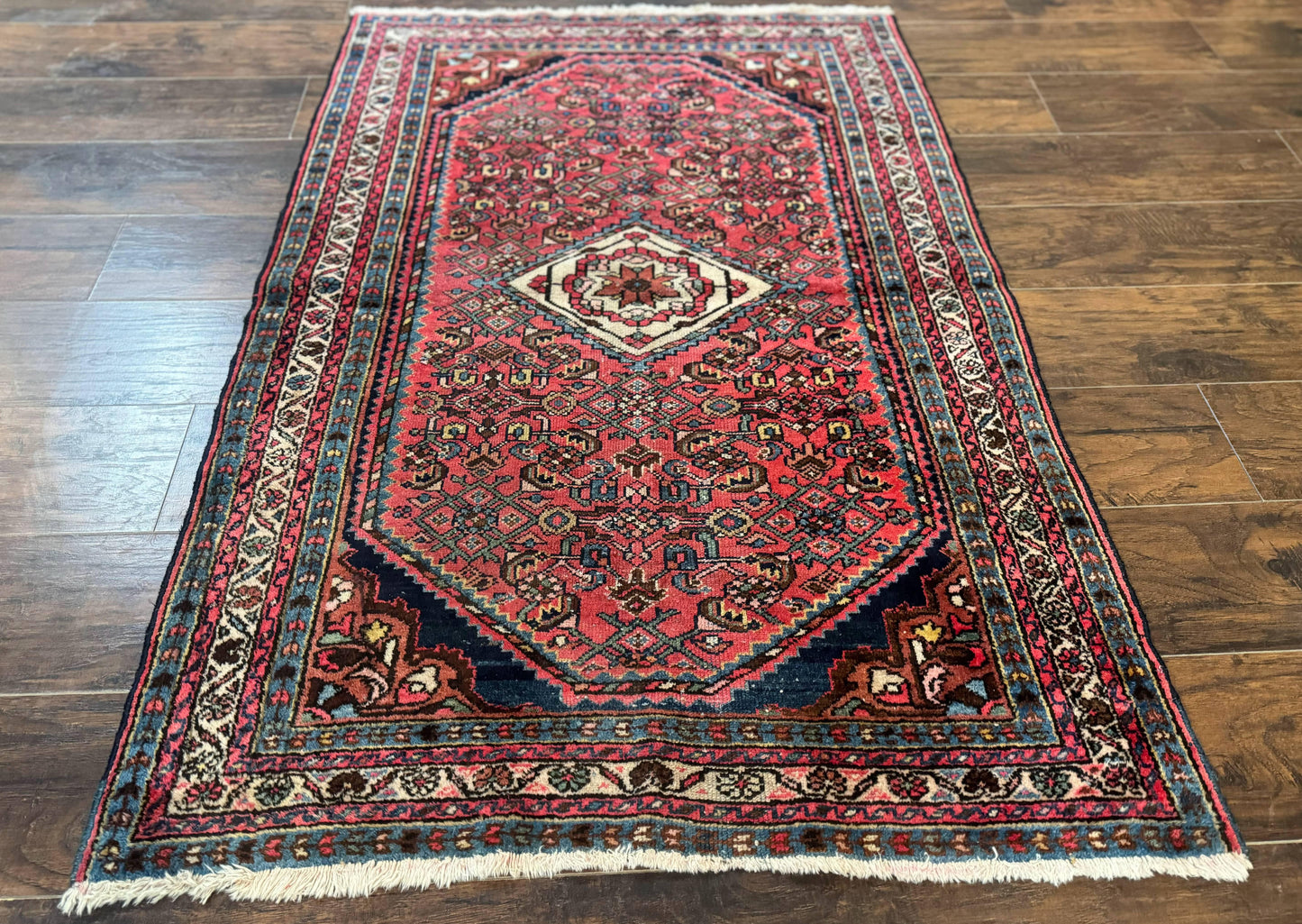 Antique Persian Tribal Rug 3.6 x 5, Hamadan Angelas Rug
