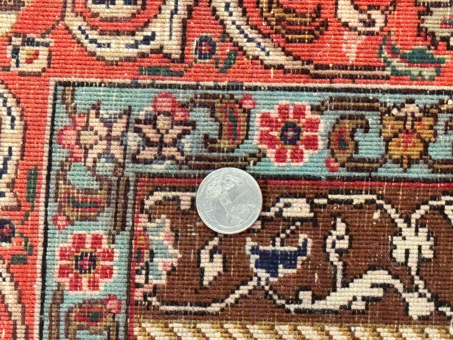 Persian Tabriz Rug 3x4, Navy Blue, Birds, Floral, Prayer Rug, Handmade Wool Rug, Finely Hand Knotted 325 KPSI