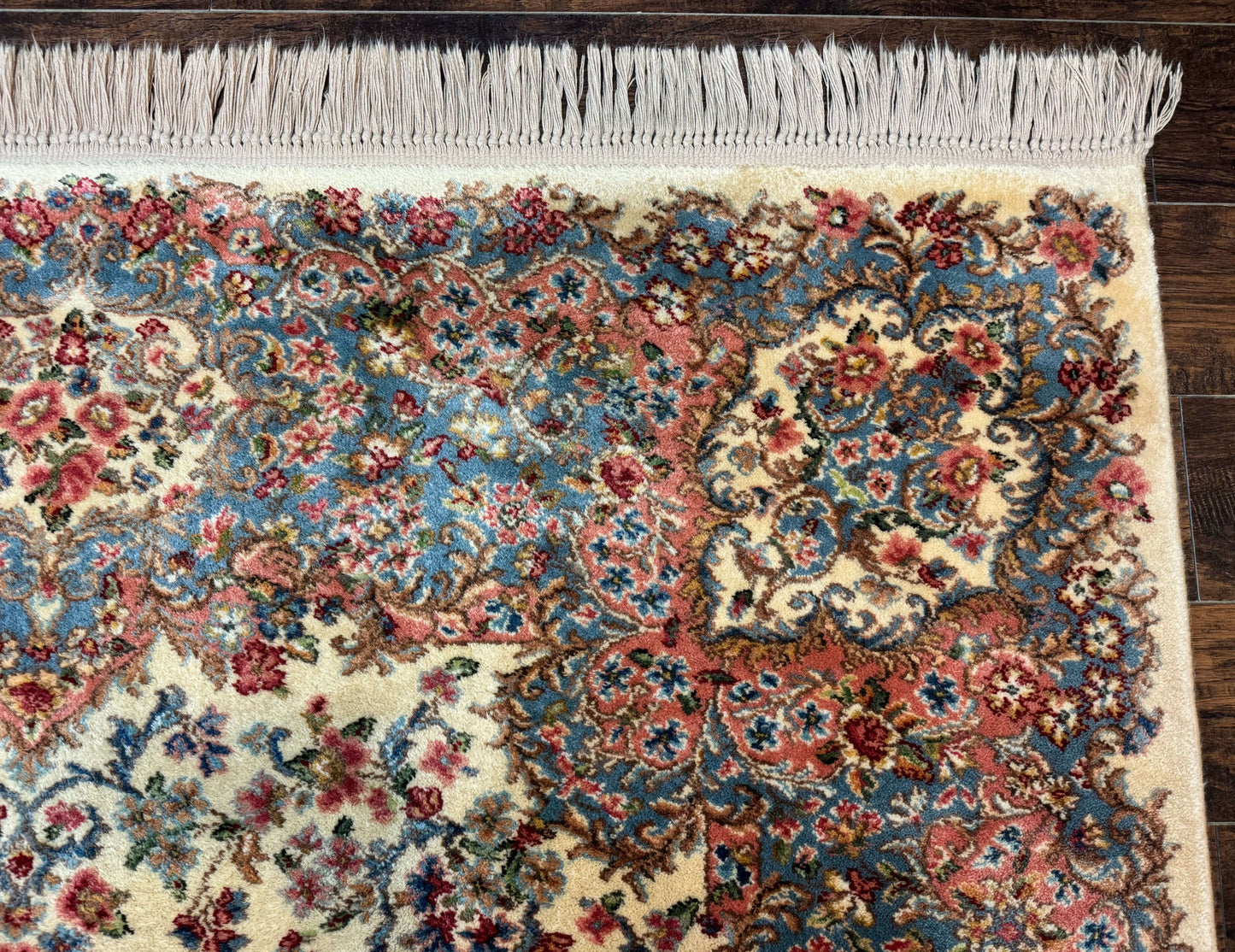 Karastan Kirman Wool Rug Ivory 8.8 X 12 Vintage 700 Series 788