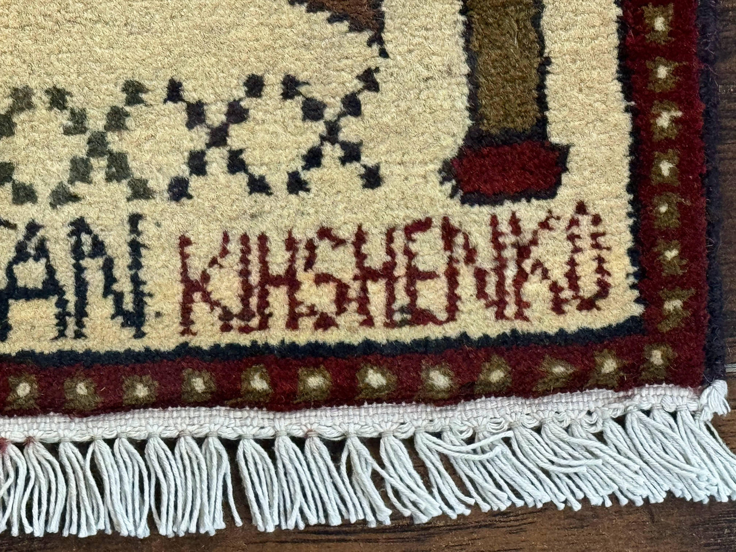 Afghan War Rug Hand Knotted Wool 2 X 2.6 Military Scene With Guns Tanks Helicopters