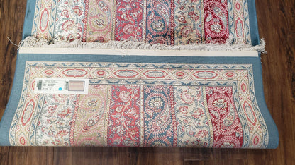 Paisley Pattern Silk Rug, Boteh Design, All Silk Accent Rug, Oriental Carpet, Very Detailed, 2' 8" x 4' 1", New, Bamboo Silk