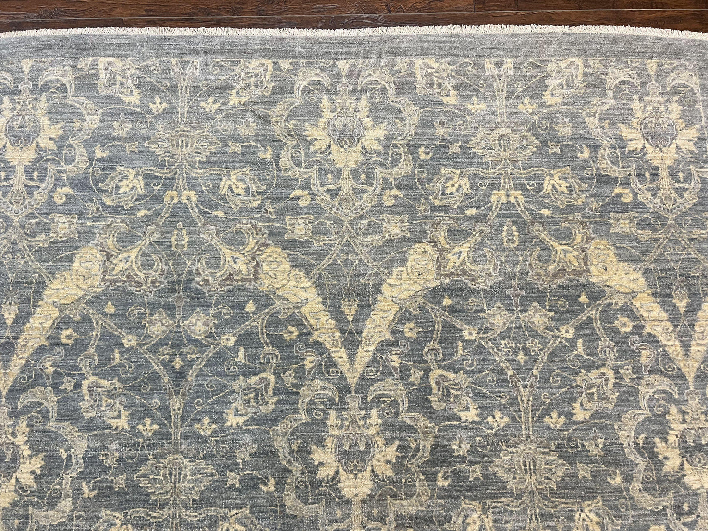 Handmade Pakistani Wool Rug 5x6.6 Floral Pattern Spanish Style Vintage Charm