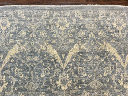 Handmade Pakistani Wool Rug 5x6.6 Floral Pattern Spanish Style Vintage Charm