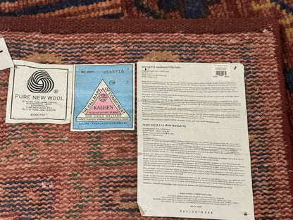 Heriz Rug Persian Tribal Design Hand Knotted Wool 6x9 Vintage