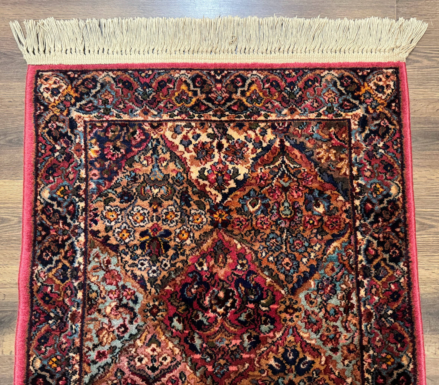 Karastan Rug 3x5 Multicolor Panel Kirman #717, Original 700 Series, Wool Pile, Discontinued